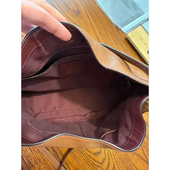 Coach Clarkson Hobo Bag Crossbody Brown - Picture 7 of 13